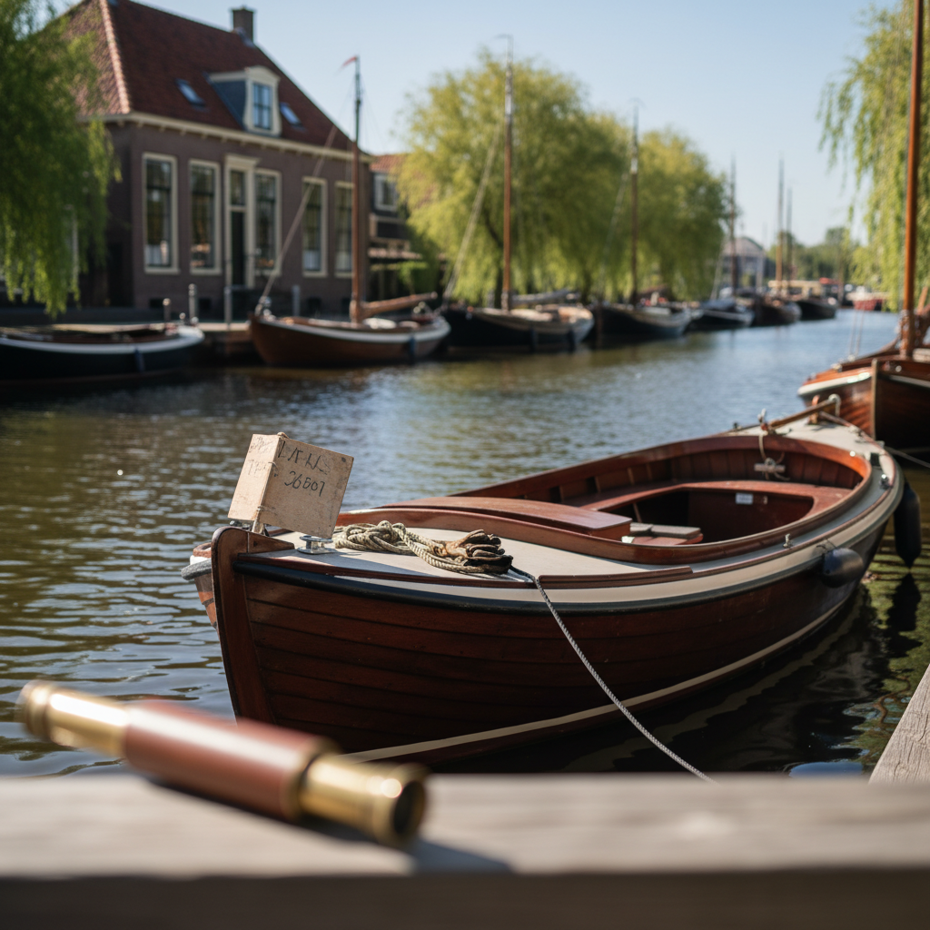 Een boot voor op het water